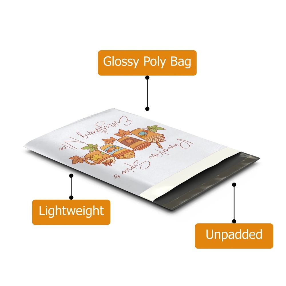 Thanks a Latte Poly Mailers 10x13 Pack of 25 - Picture 3 of 7